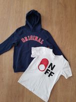 Bluza+koszulka H&M jak nowe r.134/140