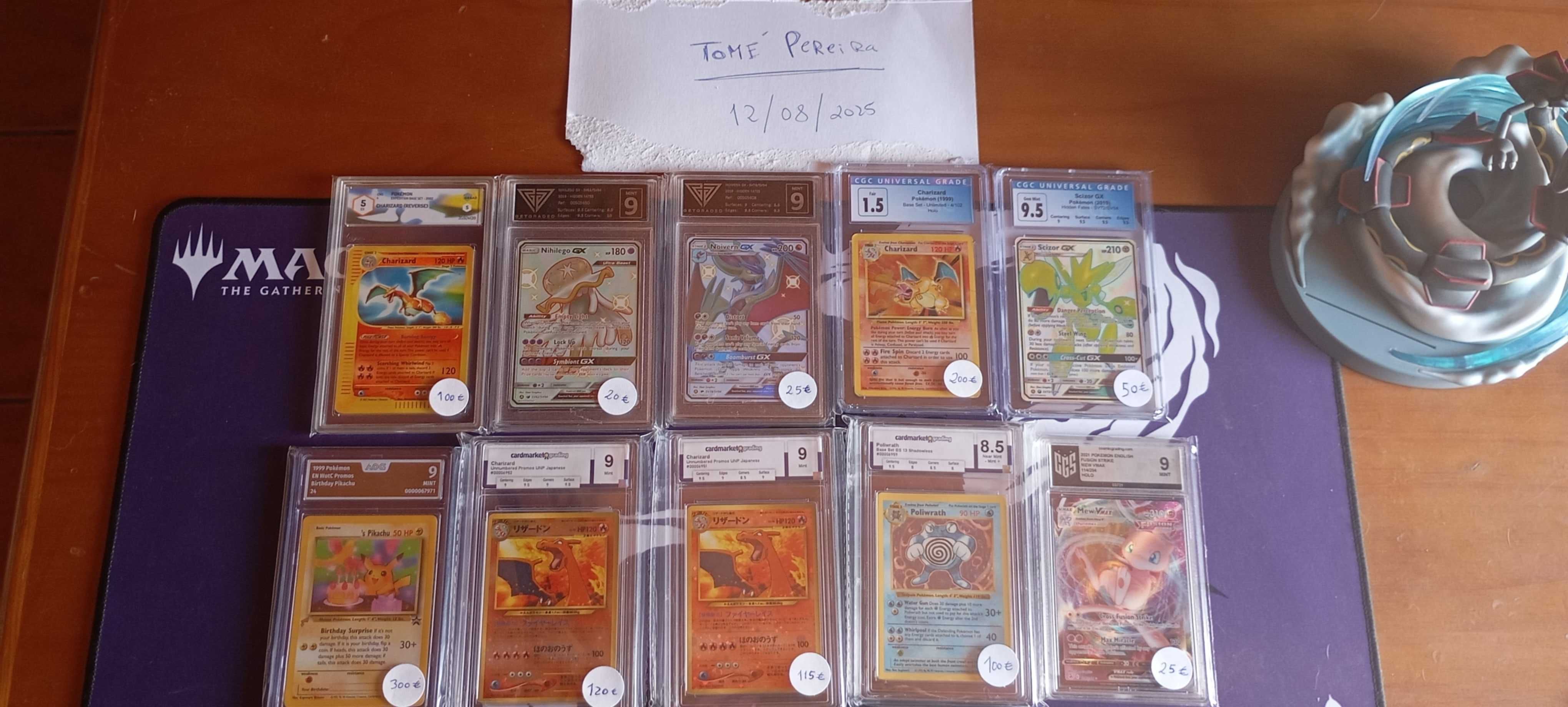 Cartas pokemon  avaliadas