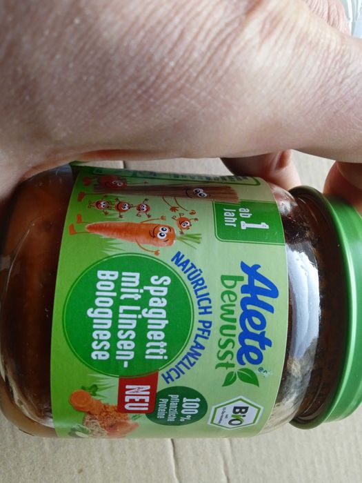 ALETE-HUMANA вечеря з 12 місяців 250 г макаронів, овочі, яловичина