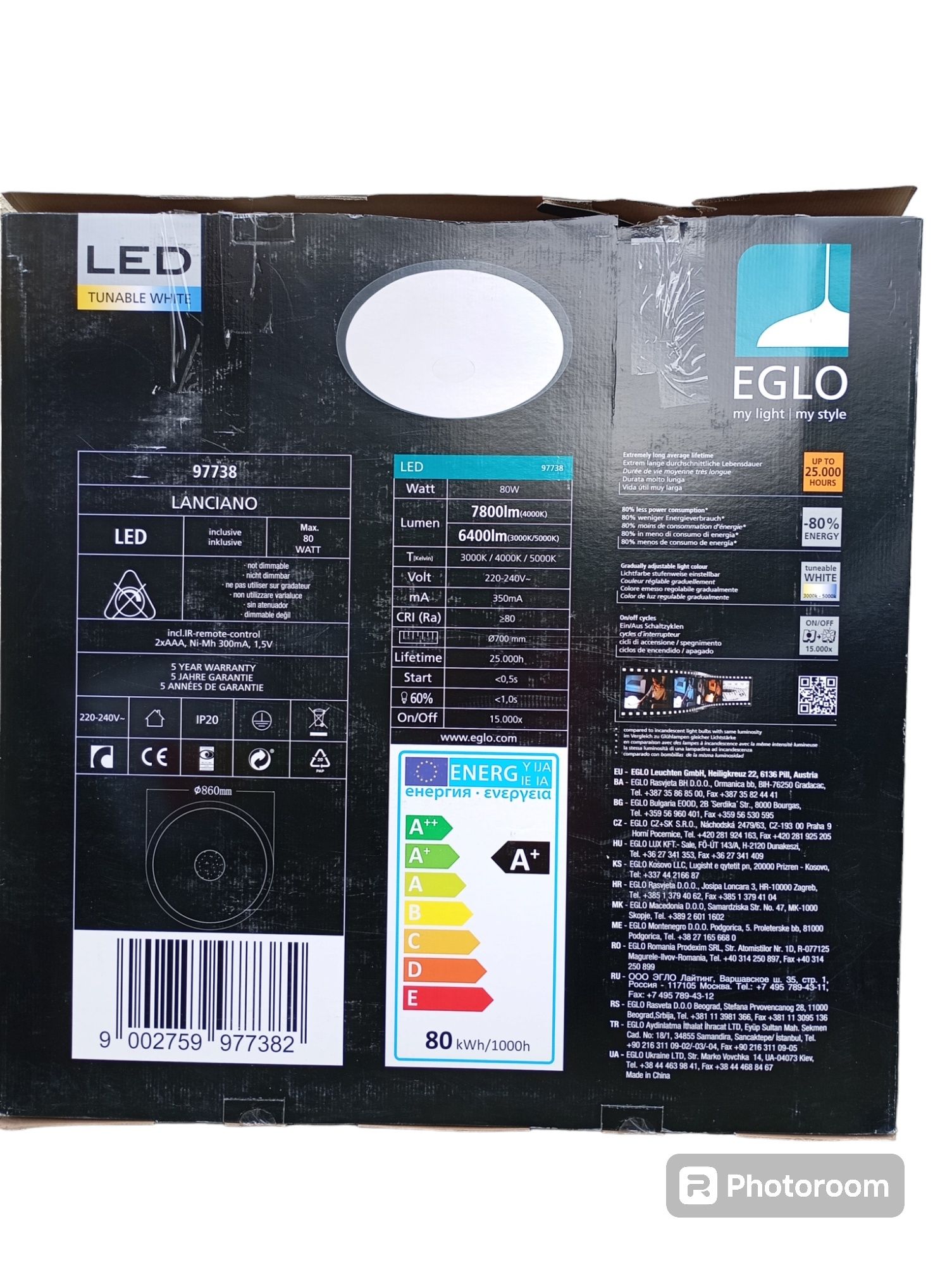 Platon LED 7800Lm