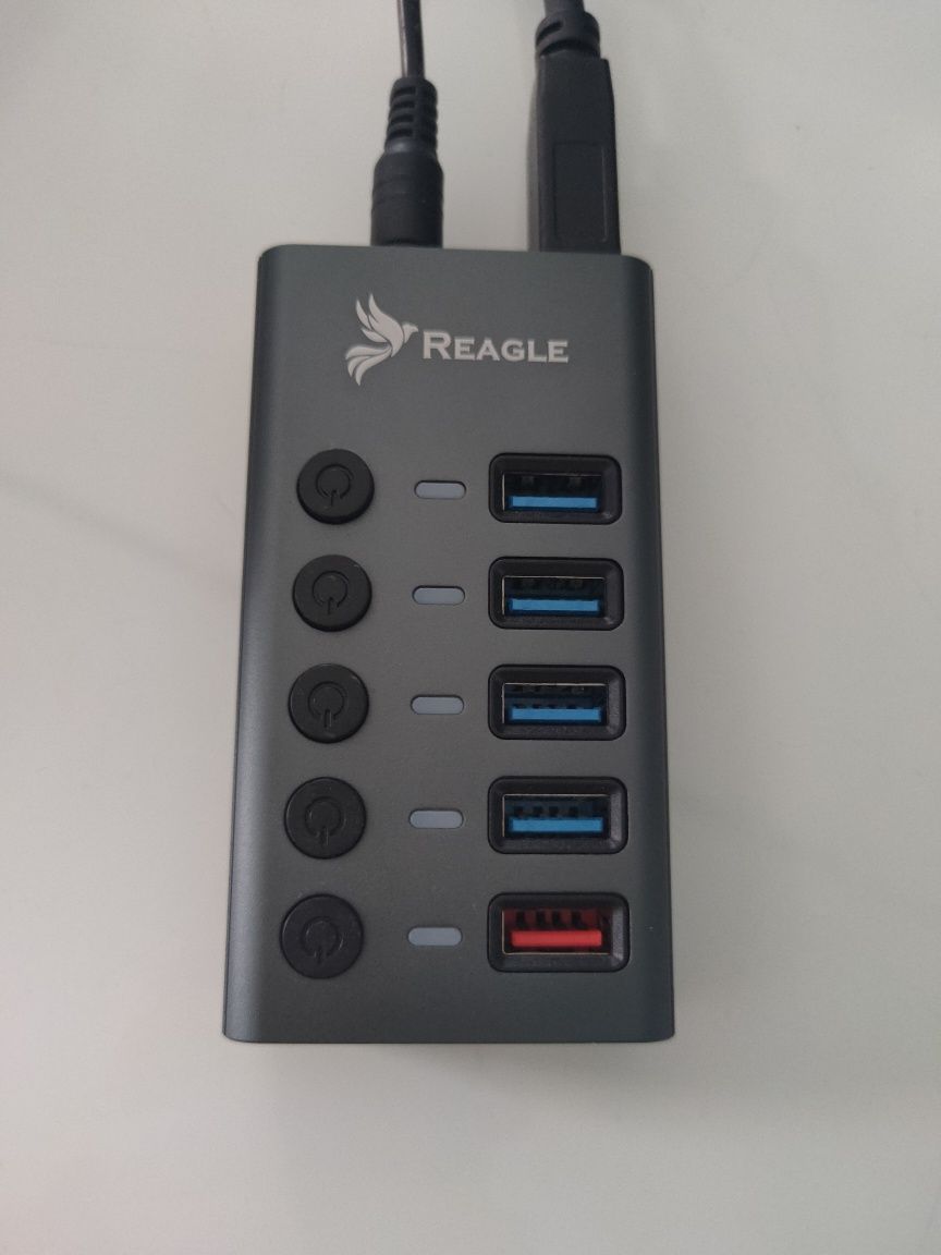 Hub USB Reagle RHUB71A aktywny