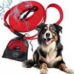Linka Treningowa Smycz Wodoodporna Pvc 10m Red