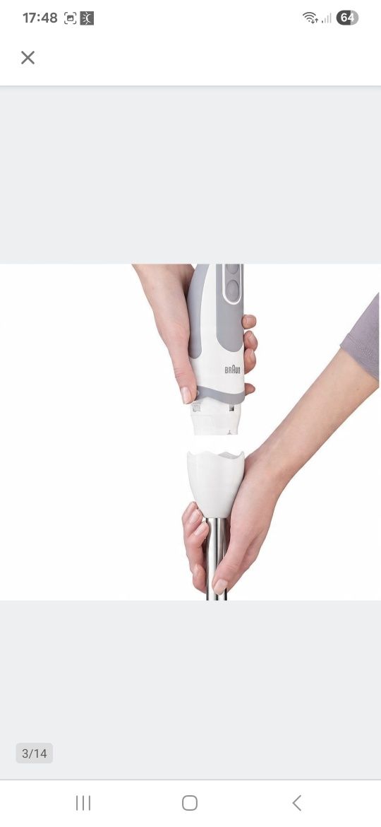 Blender ręczny Braun MQ 5200 WH 1000 W biały