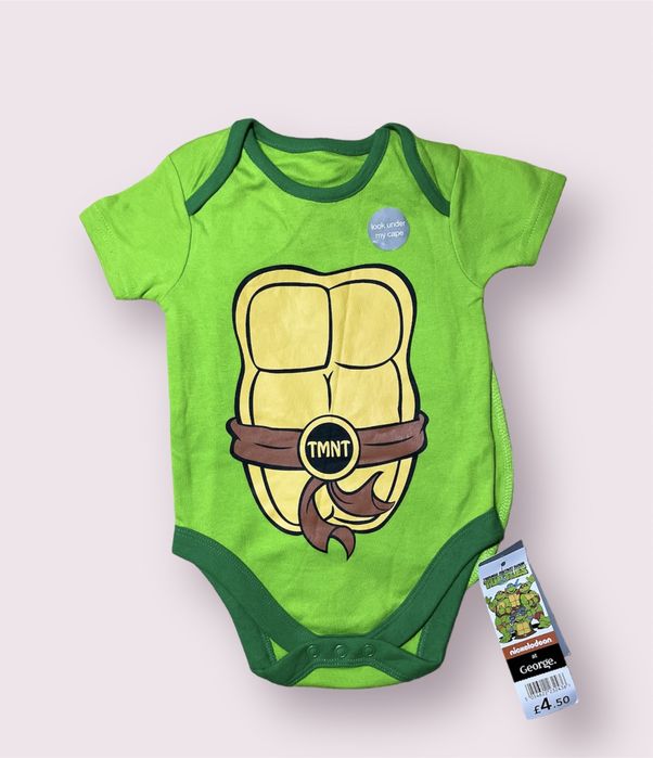 Боді черепашка Ниндзя з плащем 9-12 м