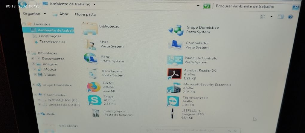 Computador HP com Windows 7pro