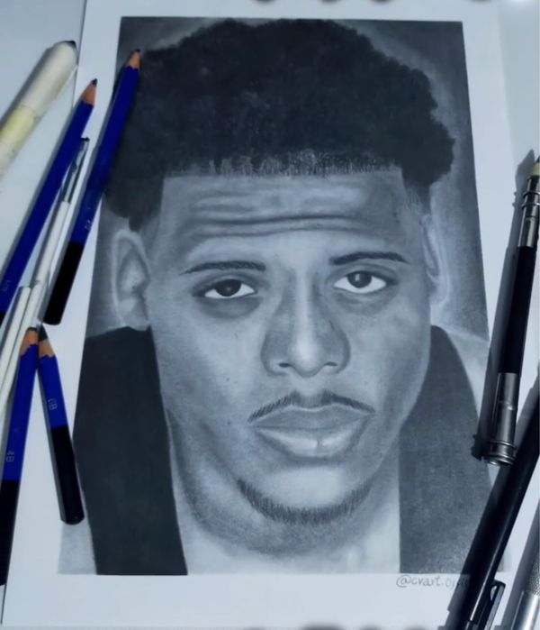 Desenho realistico (retrato de foto)