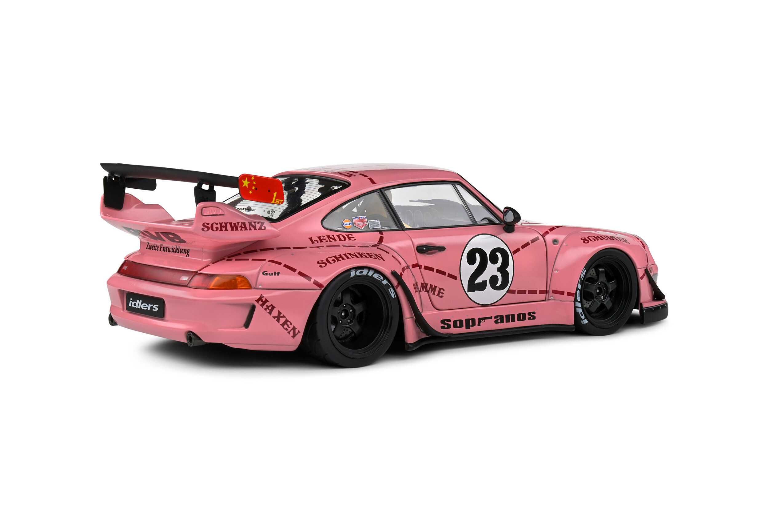 Porsche 911 (993) RWB Rauh-Welt Sopranos Pink Pig 2020 Solido 1:18