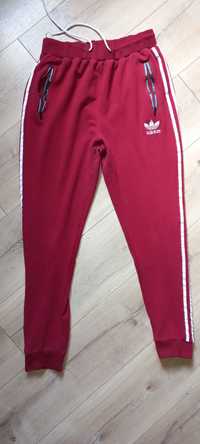adidas _ spodnie dresowe _ czerwone xl
