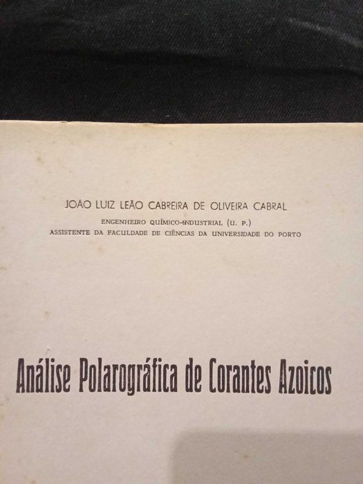 Análise Polarográfica de Coantes Azoicos - João Luiz Leão de O. Cabral