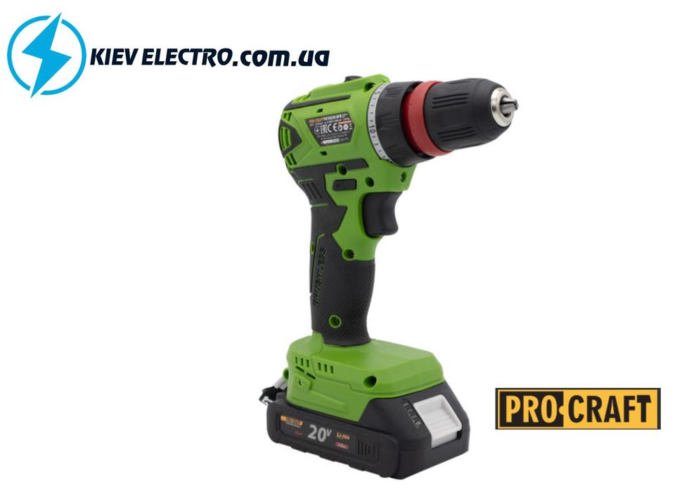 Шуруповерт Procraft PA18LiN DFR (с 1 акб и зу) СУПЕР СКИДКА !