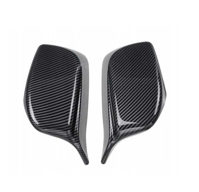 Obudowy Lusterek Nakładki BMW E60 E61 E63 Czarny Połysk / Carbon