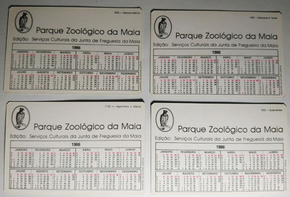 Calendários de Bolso - vários temas - Alf, Porto, Animais