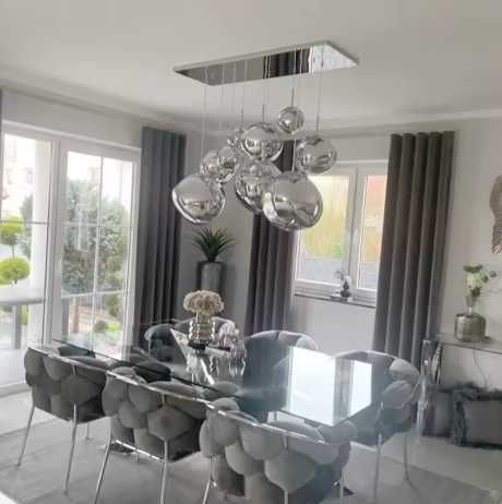 Nowoczesny Żyrandol Chromowany – Designerska Lampa Kule LED