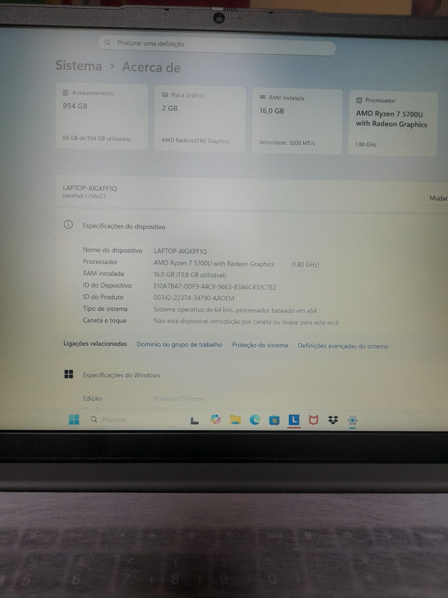 Vendo portátil Lenovo