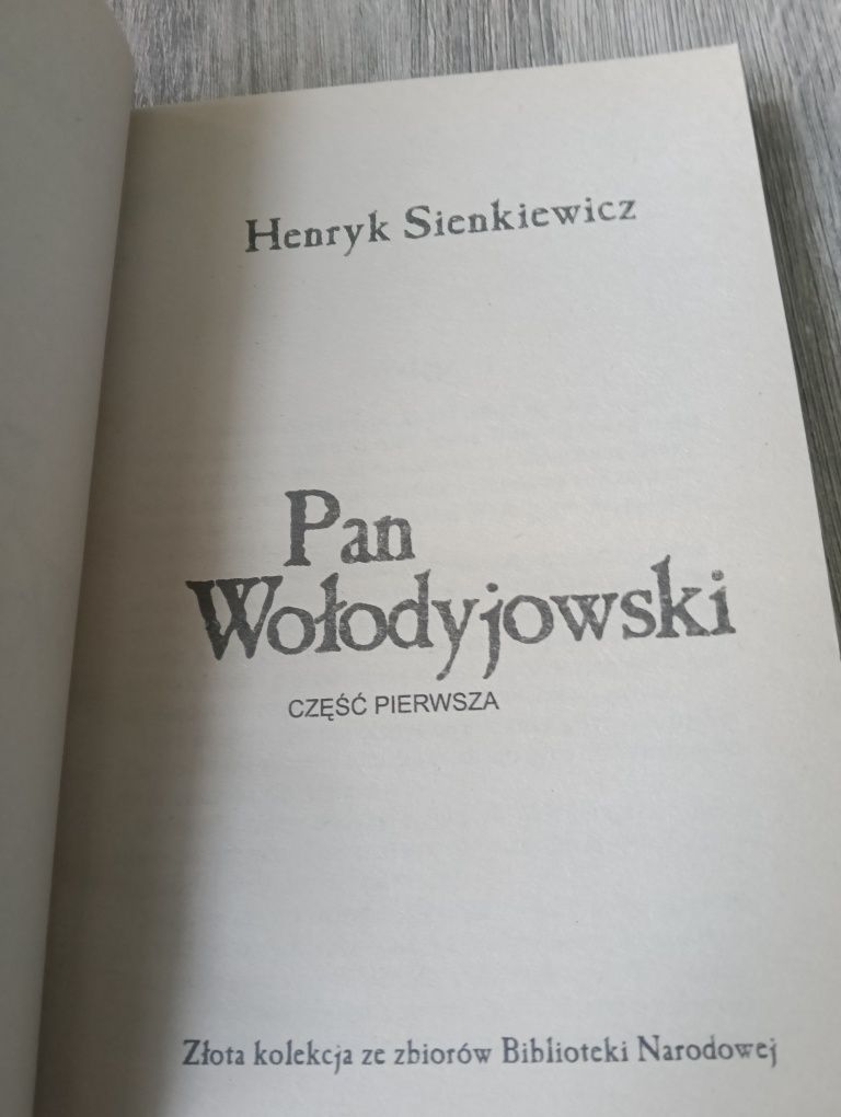 Henryk Sienkiewicz Pan Wołodyjowski 3 tomy