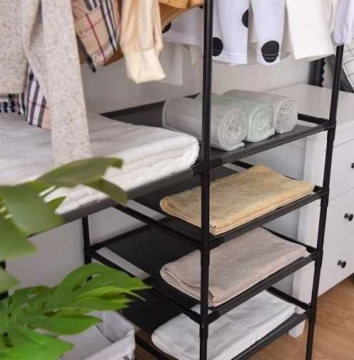 Вішалка для одягу с поличками  Simple Coat Rack Double Row підлогова
