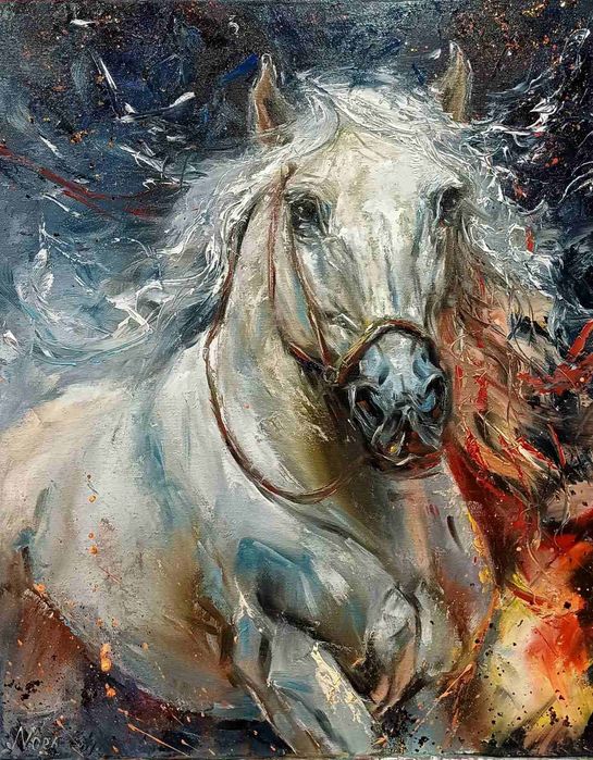 Картина ''Кінь долі''. Олія, холст 50/40.