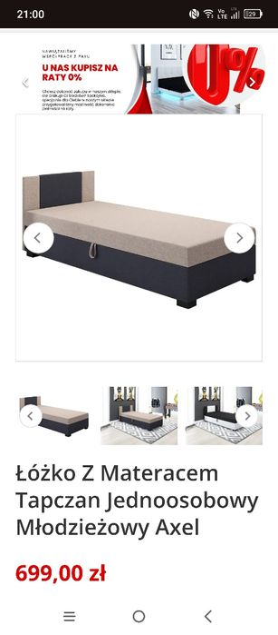 Oddam za darmo łóżko jednoosobowe