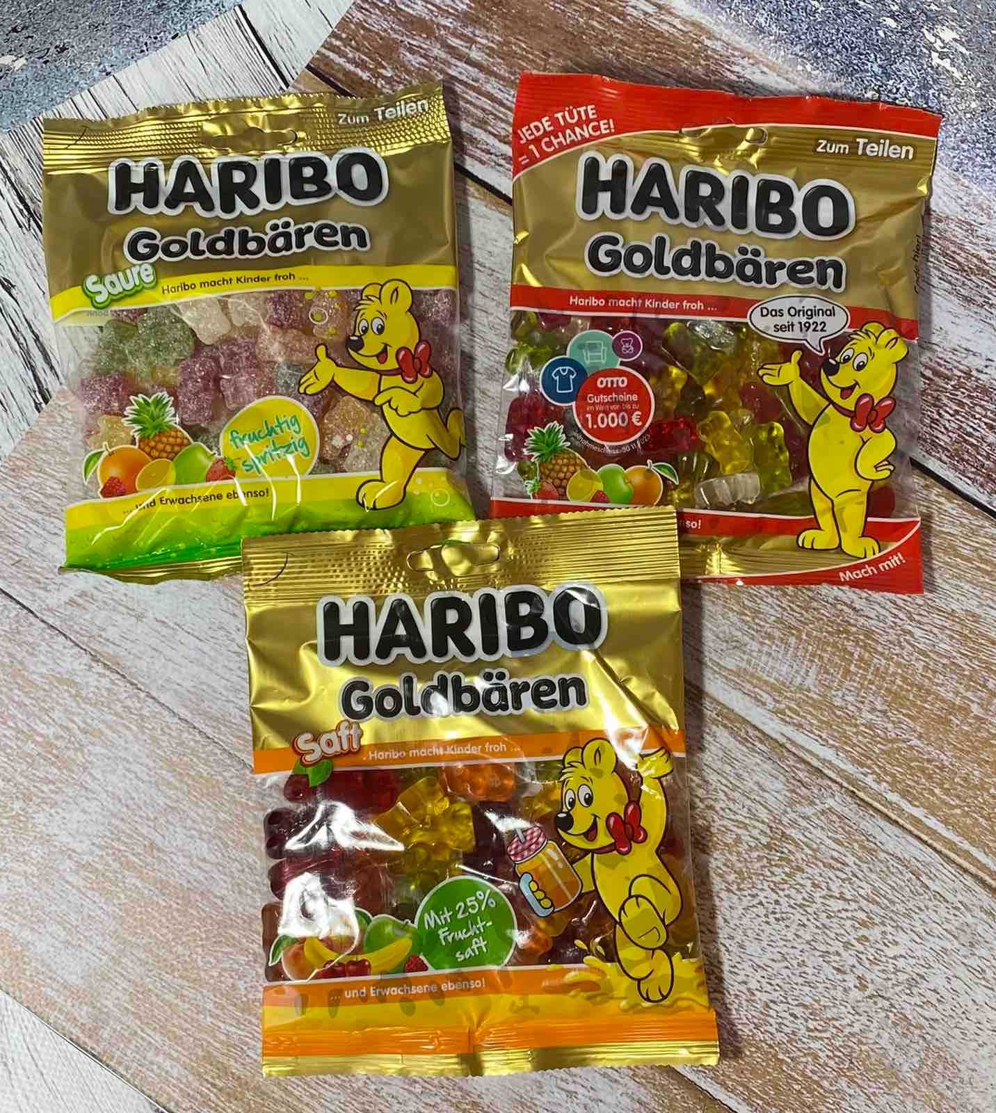 Фруктові желейки Haribo в асортименті 
Вага 160-175 грам