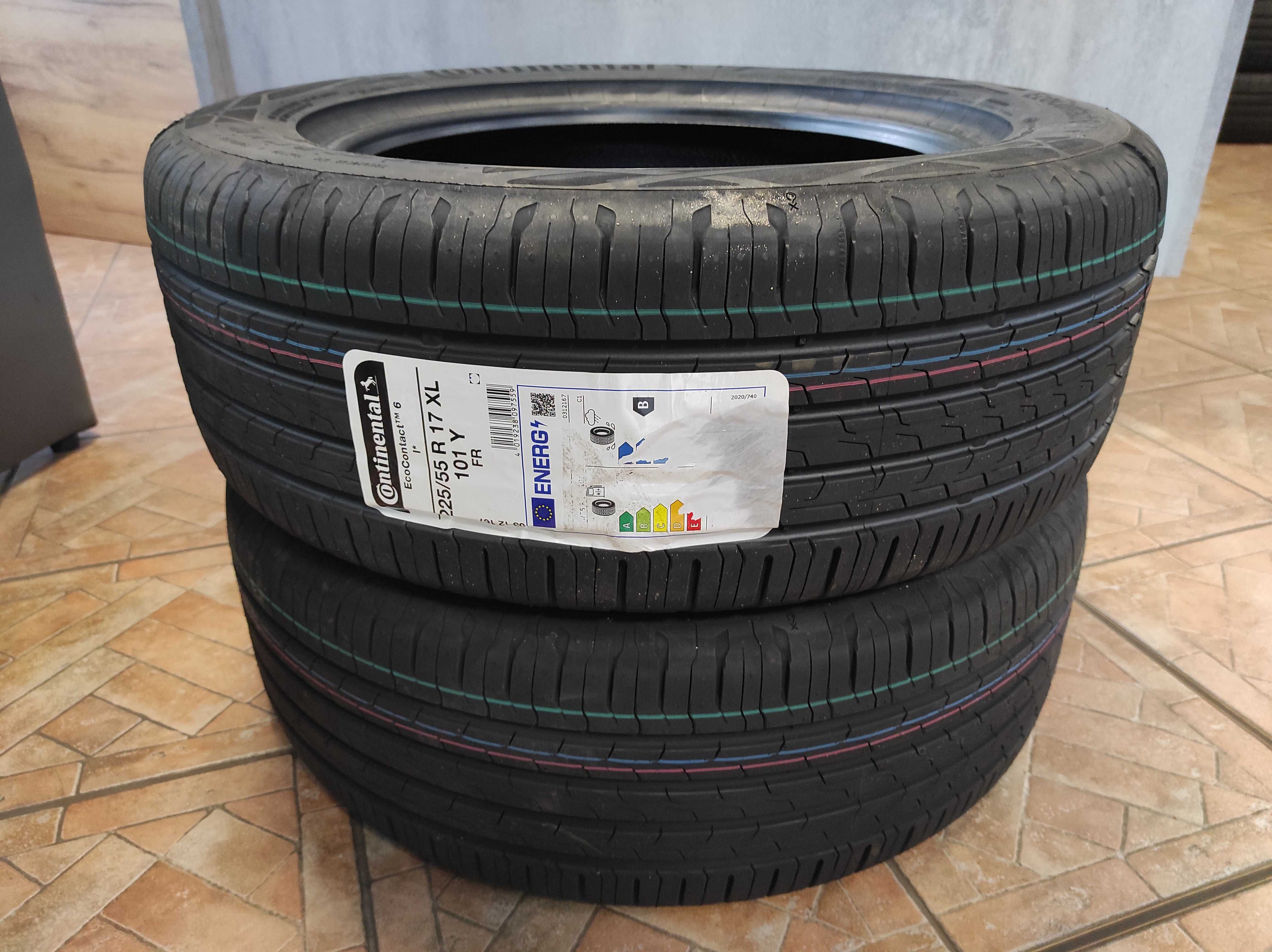 NOWE 2szt 225/55 R17 Continental EcoContact 6 * z rantem