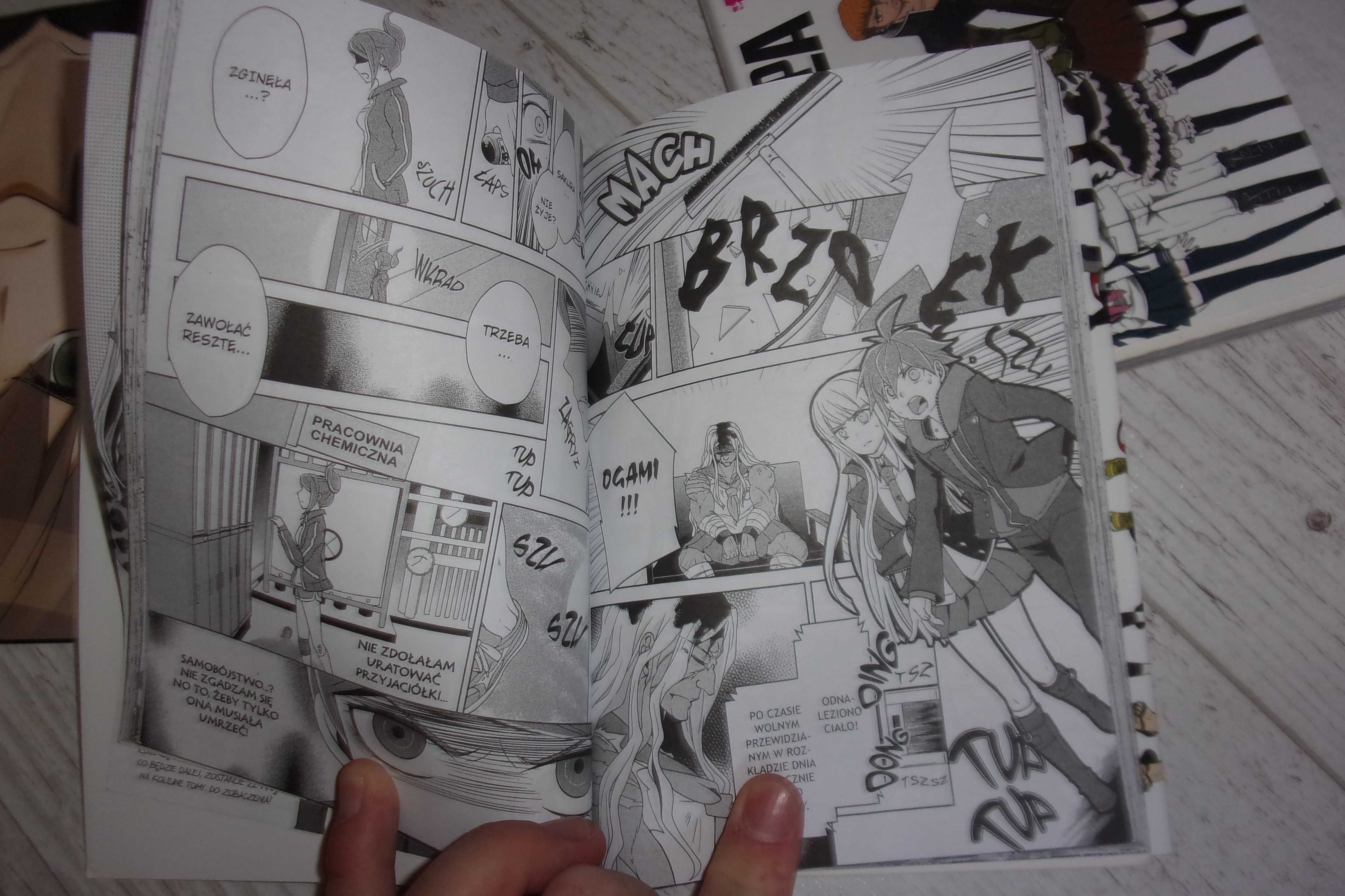 danganronpa 1 , 2 i 3 manga  komiks japoński