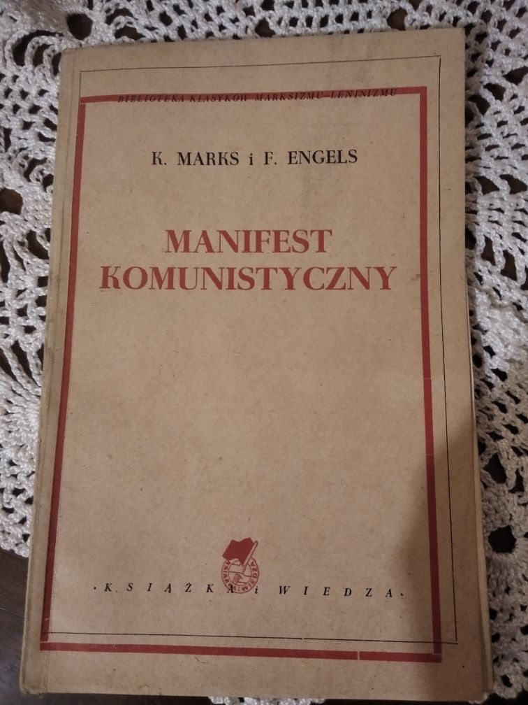 Książka manifest komunistyczny