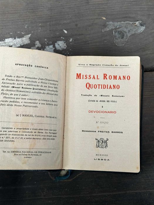Missal Romano século 18