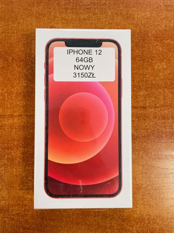 Iphone 12 64GB Red Nowy