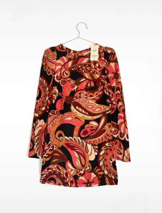 Nowa sukienka Mango lata 70-te retro 32 xxs hippi