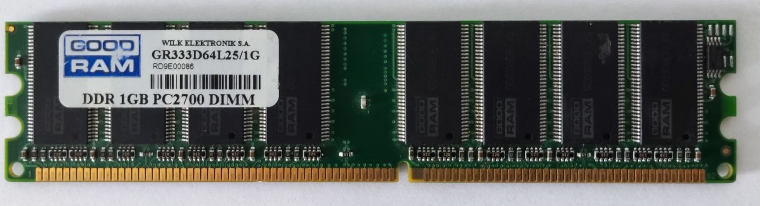 Pamięć RAM GOODRAM 1gb DDR1 333MHz PC2700 DIMM iMac G4