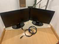2 Monitores LG 24” (VGA/DVI)