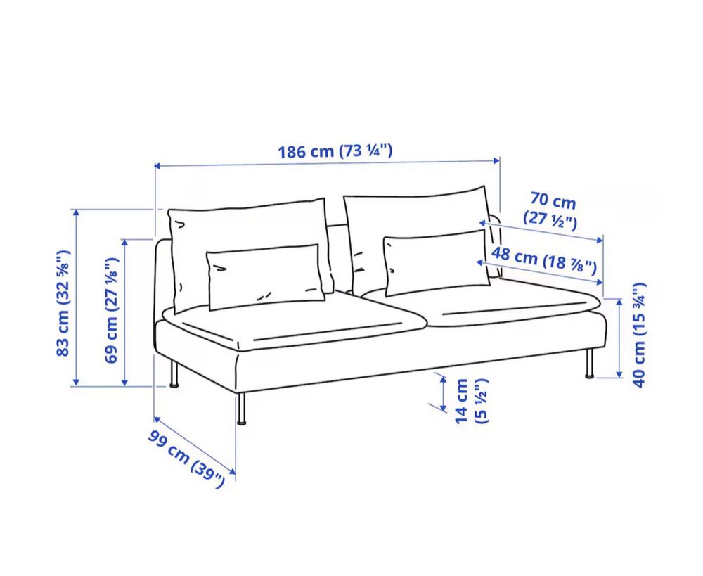 Sofa Soderhamn 3 lugares