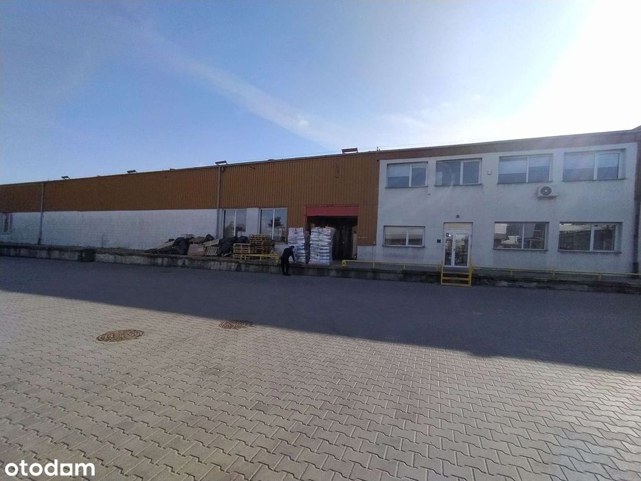 Hala magazynowo-biurowa 2400m2, działka 8800m2, bezpośrednio