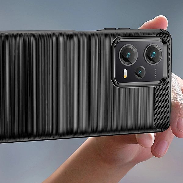 Carbon Case etui do Xiaomi Redmi Note 12 Pro+ elastyczny silikonowy ka