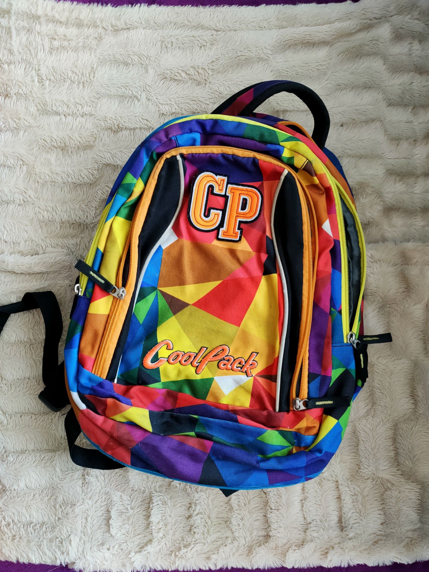 Plecak szkolny tornister 2w1 cool pack odpinany tęczowy CP