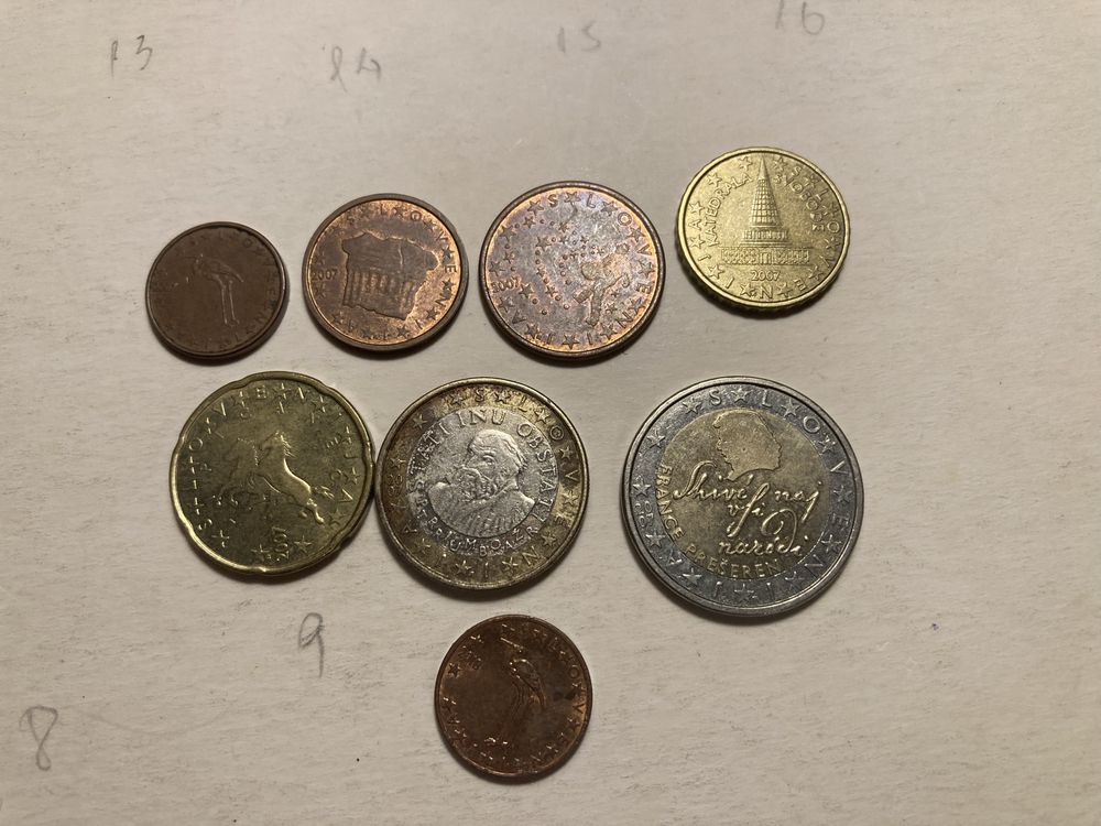 Moedas Euro Eslovénia