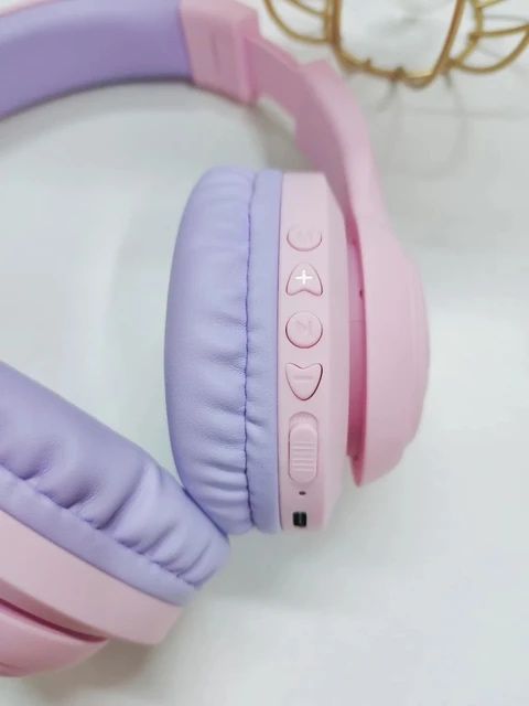 Tribit dzieci ucho kota bezprzewodowe słuchawki z bluetooth RGB