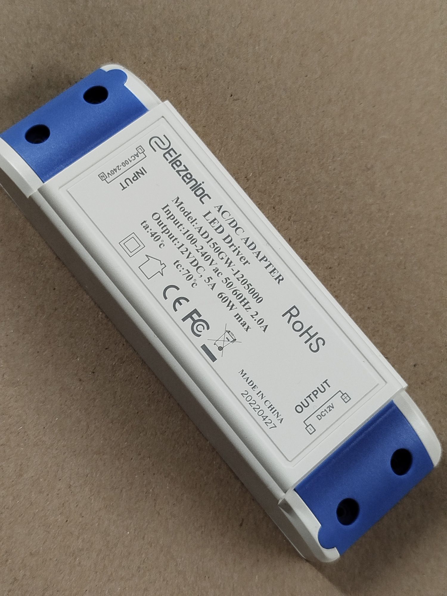 Transformator LED 230/12V 5A (A6)