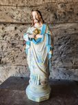 Biskwit Pan Jezus szaty kalkomania porcelana