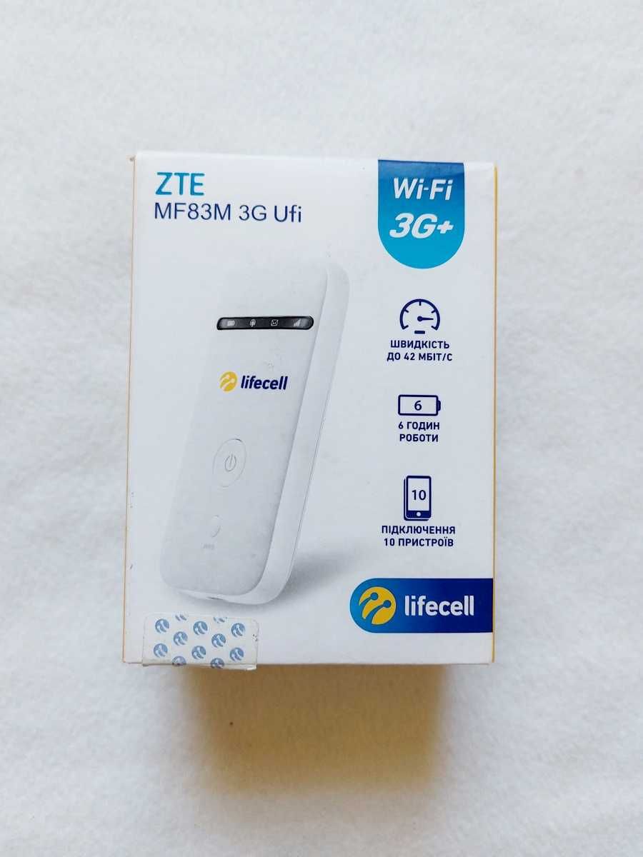 Мобільний 3G Wi-Fi роутер ZTE MF83M