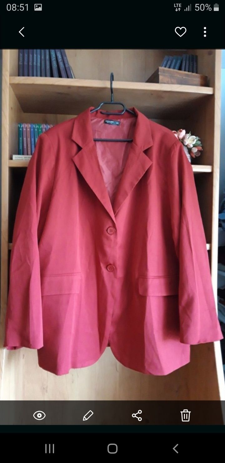 Elegancka marynarka damska, żakiet rozmiar 50/52/54  6XL  Shein Curve