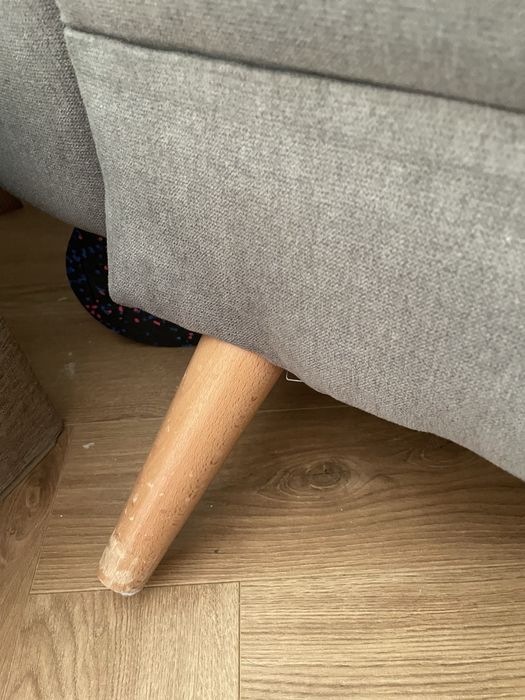 Kanapa sofa naroznik szary rozkladany