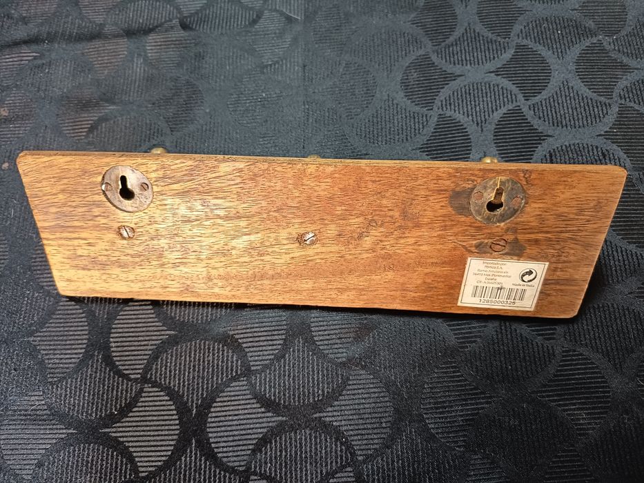 Cabides latão com patere de porcelana antigo