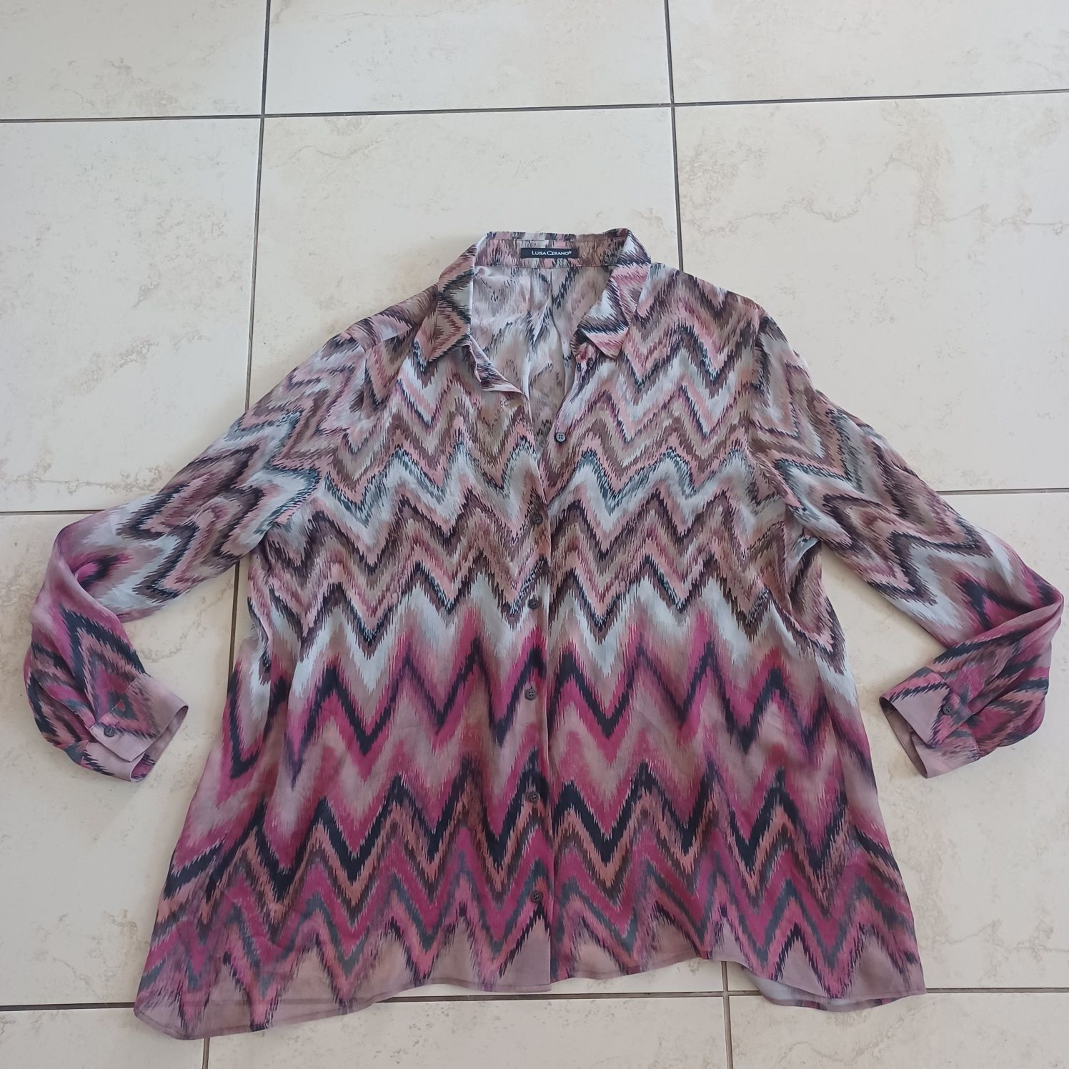 Bluzka koszulowa prestiżowej firmy LUISA CERANO jak nowa / salon 179€
