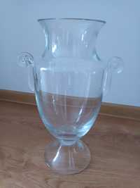 Duży masywny wazon szklany