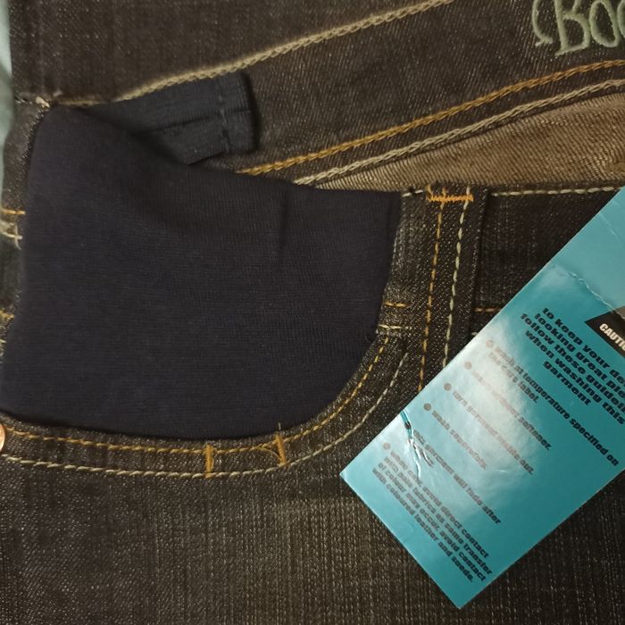 Джинсы Next, с трикотажными вставками на поясе