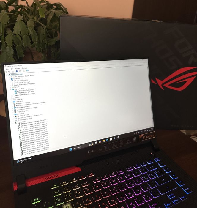 ‼️ROG Strix‼️Ryzen7/144Hz/Wi-Fi 6/512GB/16GB/Лицензия Windows!!!