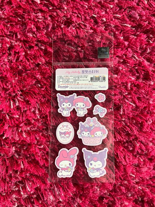Kuromi My Melody Sanrio Hello Kitty naklejki