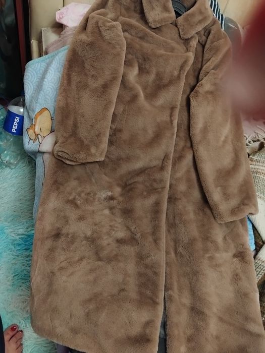 Шуба бохо персекового цветановая