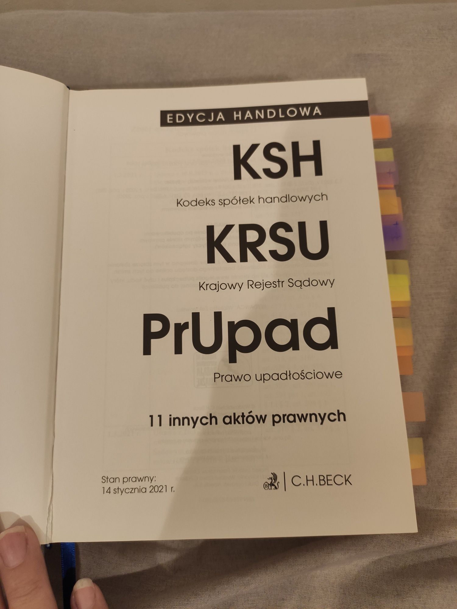 Kodeks spółek handlowych i inne akty prawne